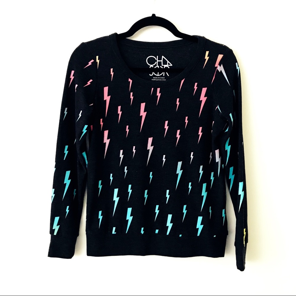 CHASER Rainbow Lightning Sweatshirt New